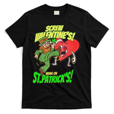 screw valentine heart funny st.patrick's day T-Shirt