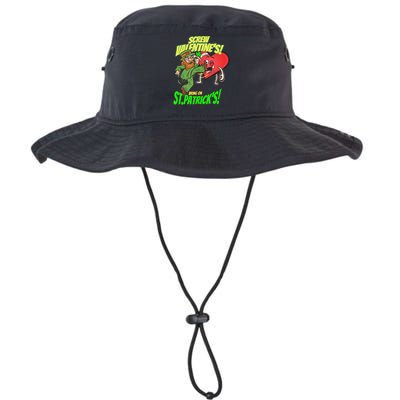 screw valentine heart funny st.patrick's day Bucket Hat