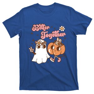 Spooky Vibes Halloween Better Together Cute Ghost Pumpkin Great Gift T-Shirt