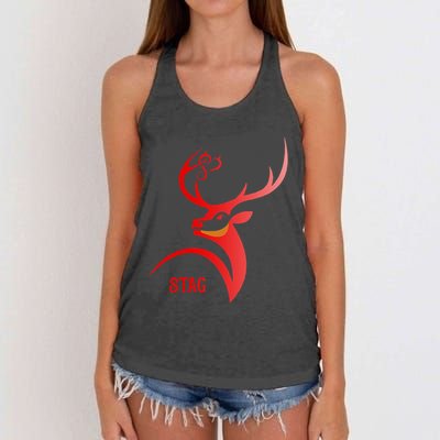 Stag Vixen Hotwife Cuckold Women's Knotted Racerback Tank