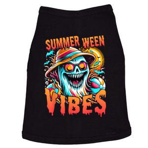 Summerween Vibes Halloween Summer Holliday Scary Ghost Funny Doggie Tank