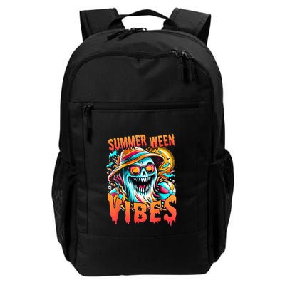 Summerween Vibes Halloween Summer Holliday Scary Ghost Funny Daily Commute Backpack