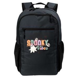 Spooky Vibes Halloween Ghost Spider Web Festive Design Gift Daily Commute Backpack