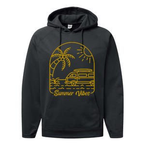 Summer Vibes Illustration Performance Fleece Hoodie