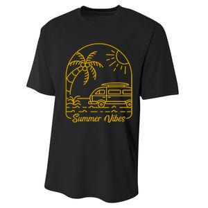 Summer Vibes Illustration Performance Sprint T-Shirt