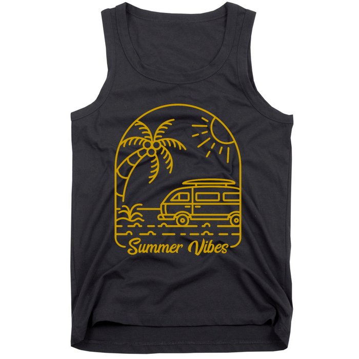 Summer Vibes Illustration Tank Top