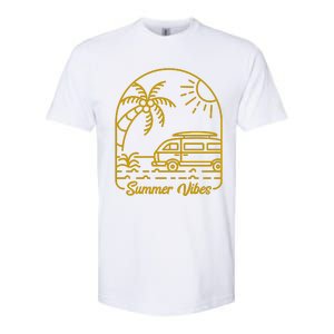 Summer Vibes Illustration Softstyle CVC T-Shirt