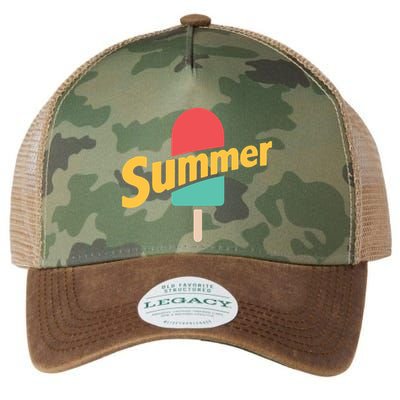 Summer Vacation Ice Cream Popsicle Legacy Tie Dye Trucker Hat