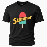 Summer Vacation Ice Cream Popsicle Cooling Performance Crew T-Shirt