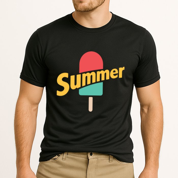 Summer Vacation Ice Cream Popsicle Cooling Performance Crew T-Shirt