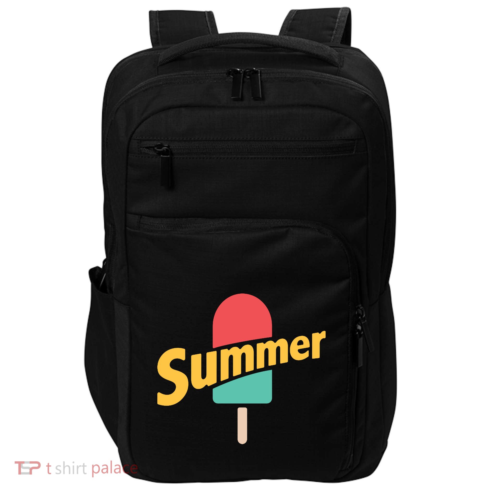 Summer Vacation Ice Cream Popsicle Impact Tech Backpack