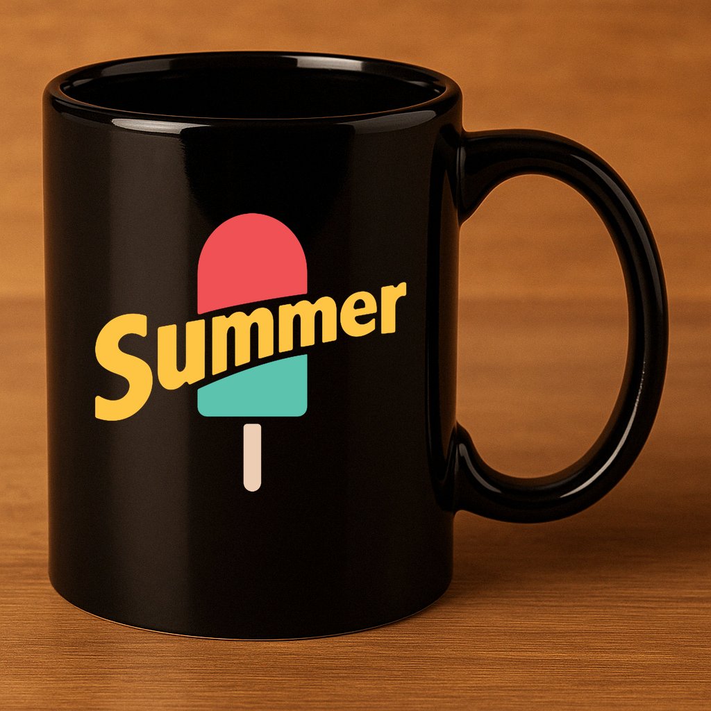 Summer Vacation Ice Cream Popsicle 11oz C Handle Ceramic Mug