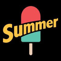 Summer Vacation Ice Cream Popsicle Drawstring Bag