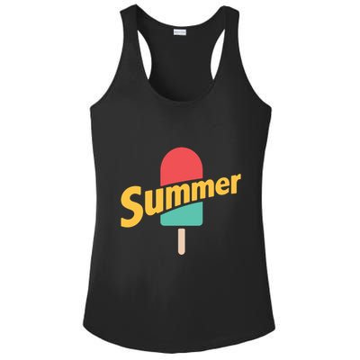 Summer Vacation Ice Cream Popsicle Ladies PosiCharge Competitor Racerback Tank