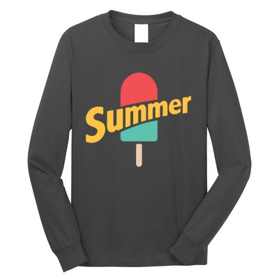 Summer Vacation Ice Cream Popsicle Long Sleeve Shirt