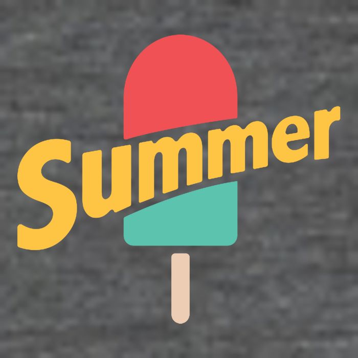 Summer Vacation Ice Cream Popsicle 7-Panel Snapback Hat