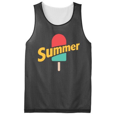 Summer Vacation Ice Cream Popsicle Mesh Reversible Basketball Jersey Tank