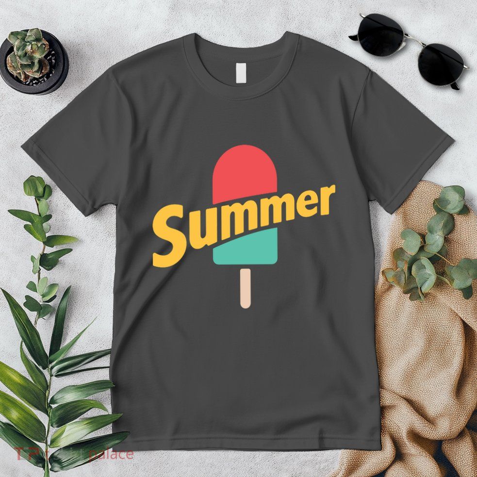 Summer Vacation Ice Cream Popsicle Premium T-Shirt