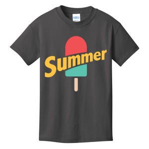 Summer Vacation Ice Cream Popsicle Kids T-Shirt