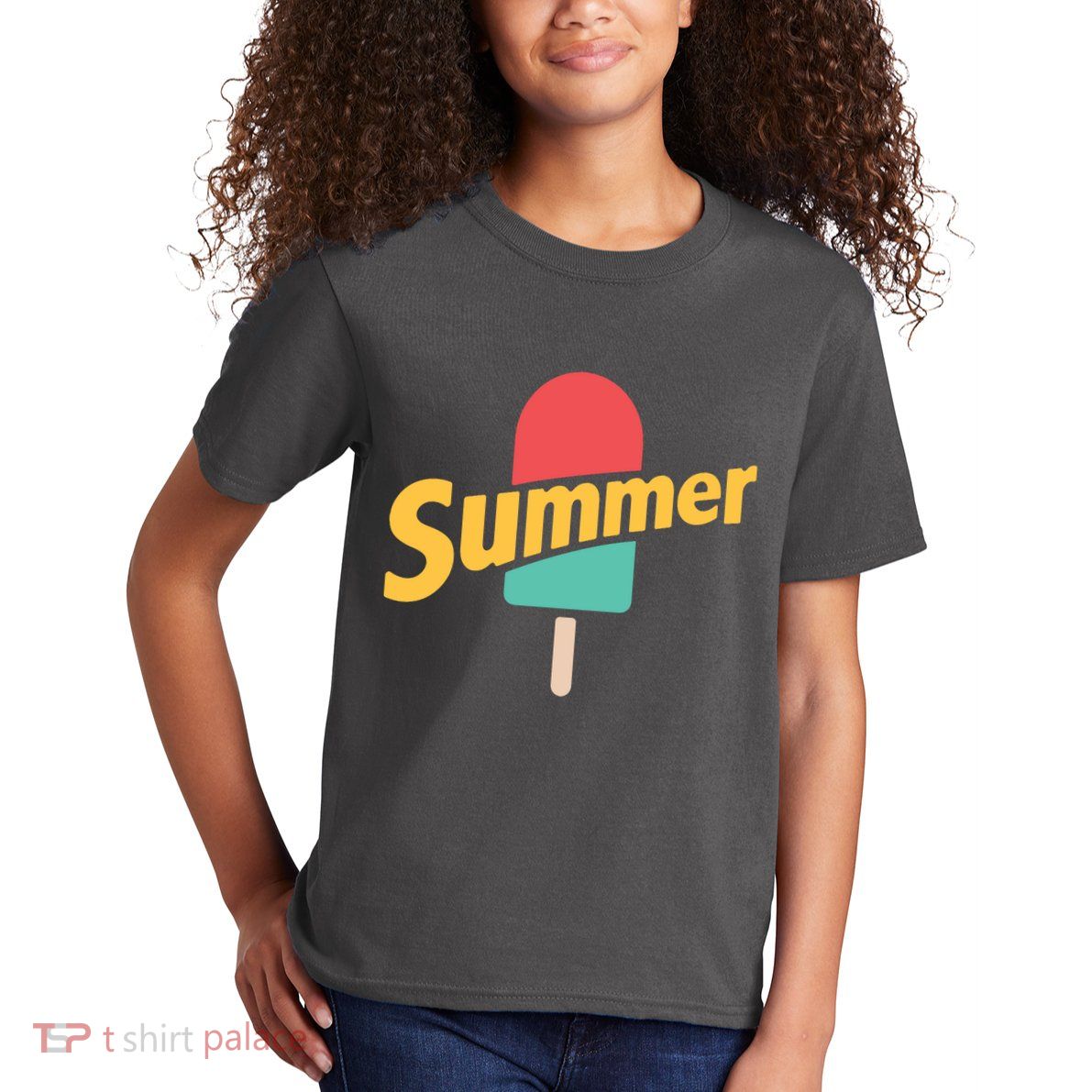 Summer Vacation Ice Cream Popsicle Kids T-Shirt