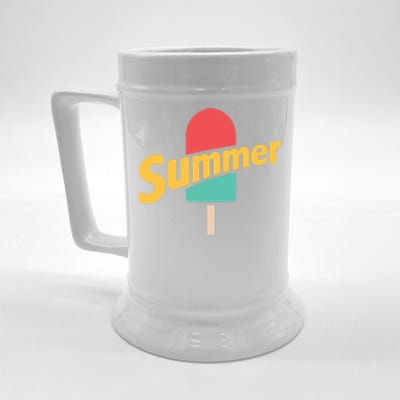 Summer Vacation Ice Cream Popsicle Beer Stein