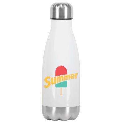 Summer Vacation Ice Cream Popsicle Stainless Steel Insulated Water Bottle