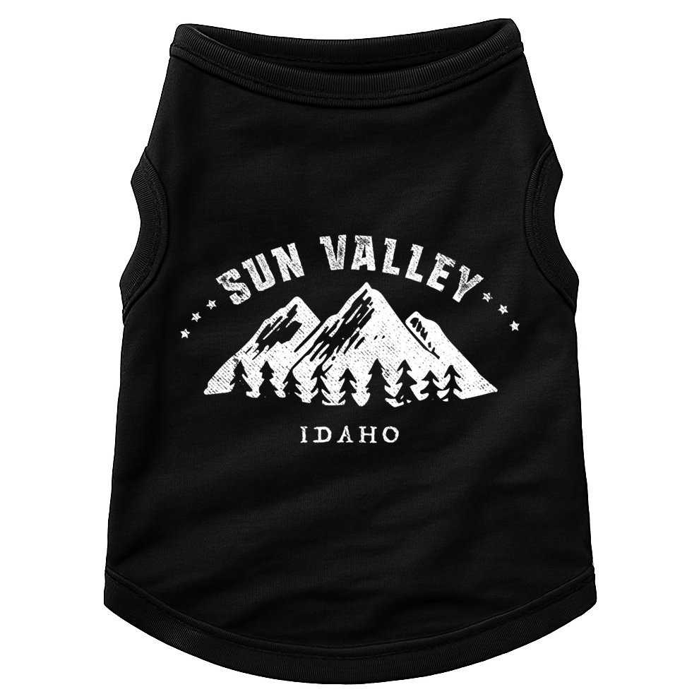 Sun Valley Idaho Outdoors Adventure Mountain Graphic Gift Doggie Tank
