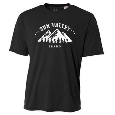 Sun Valley Idaho Outdoors Adventure Mountain Graphic Gift Cooling Performance Crew T-Shirt