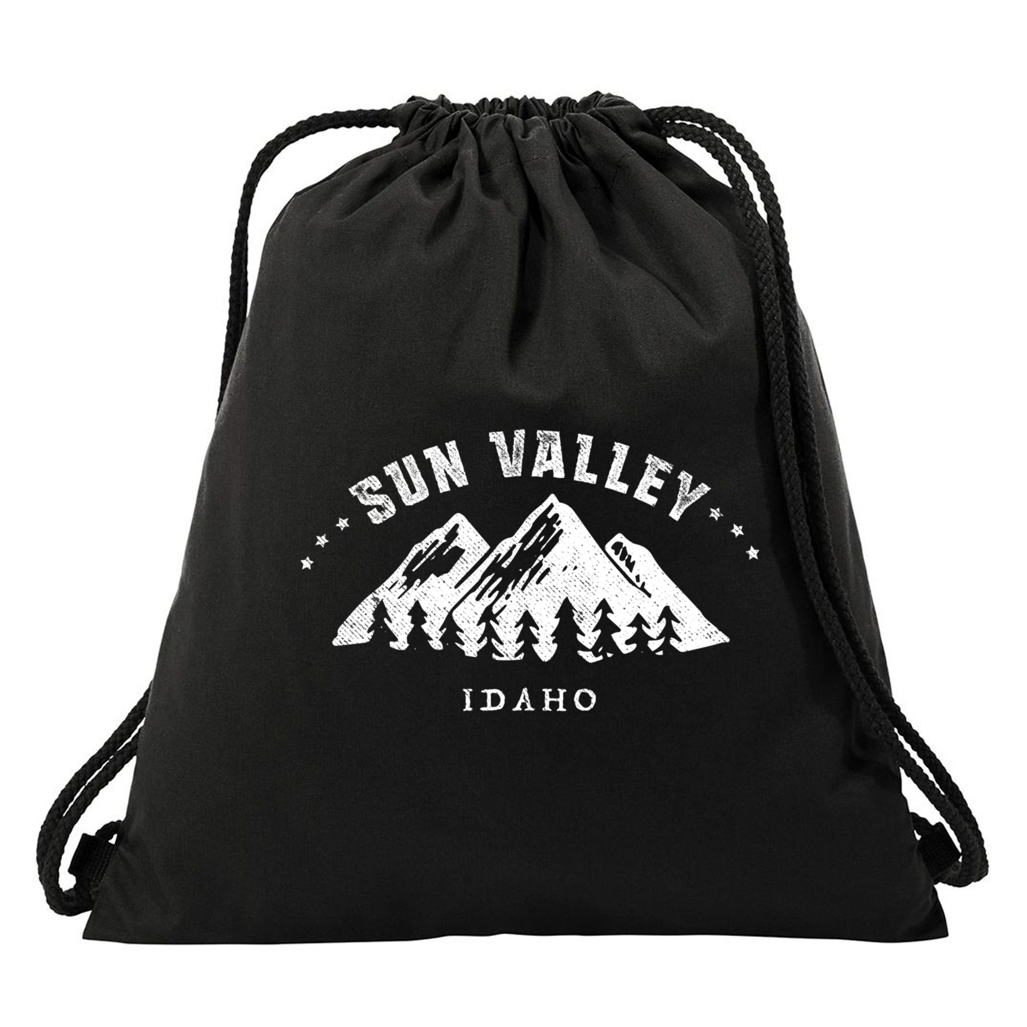Sun Valley Idaho Outdoors Adventure Mountain Graphic Gift Drawstring Bag