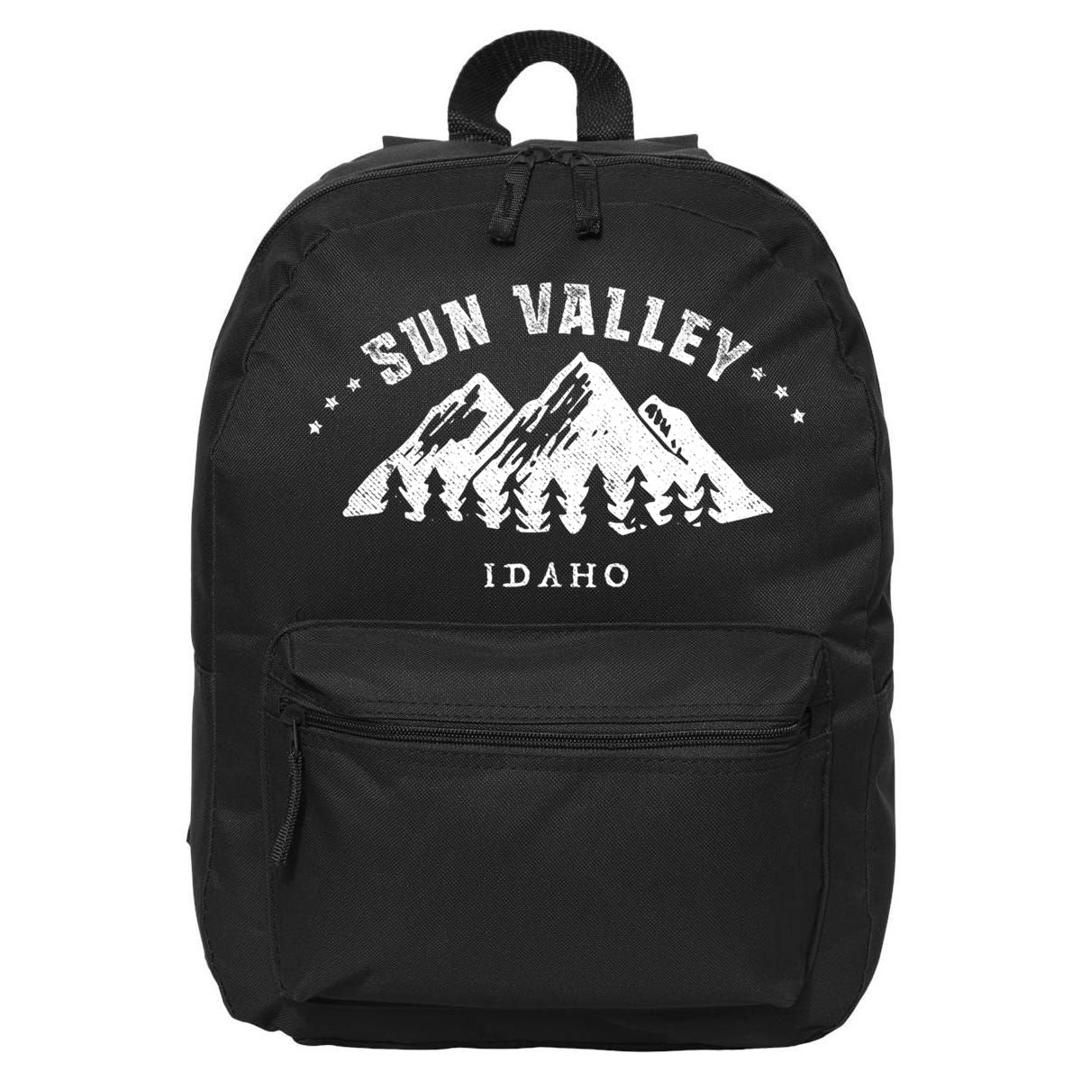 Sun Valley Idaho Outdoors Adventure Mountain Graphic Gift 16 in Basic Backpack