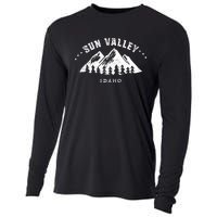 Sun Valley Idaho Outdoors Adventure Mountain Graphic Gift Cooling Performance Long Sleeve Crew