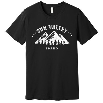 Sun Valley Idaho Outdoors Adventure Mountain Graphic Gift Premium T-Shirt