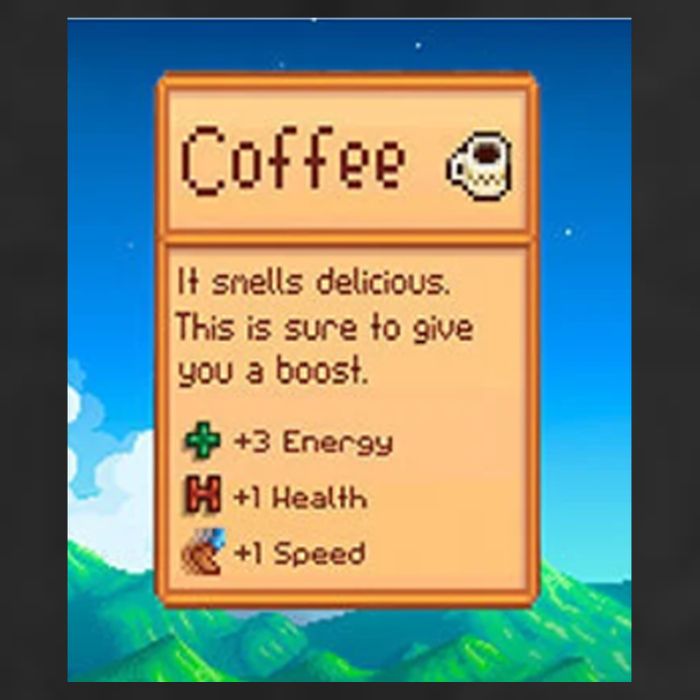 Stardew Valley Inspired Coffee Cool Comfort Performance Bucket Hat