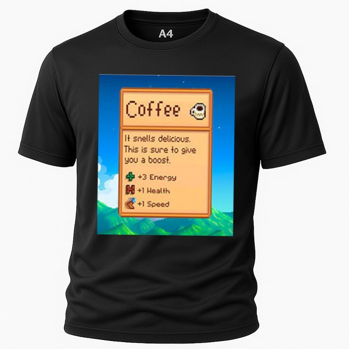 Stardew Valley Inspired Coffee Cooling Performance Crew T-Shirt