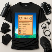 Stardew Valley Inspired Coffee Cooling Performance Crew T-Shirt