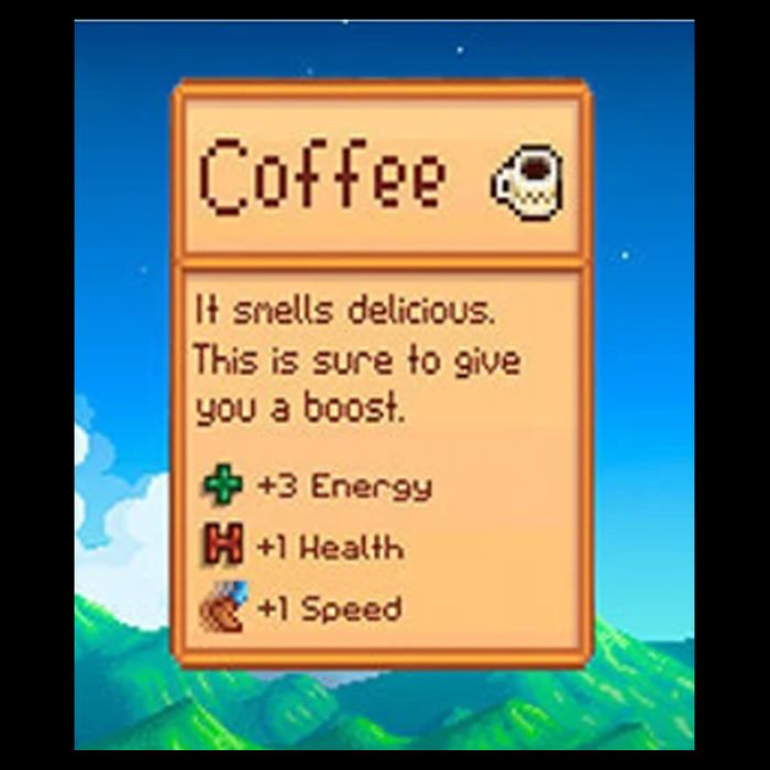 Stardew Valley Inspired Coffee Cooling Performance Crew T-Shirt