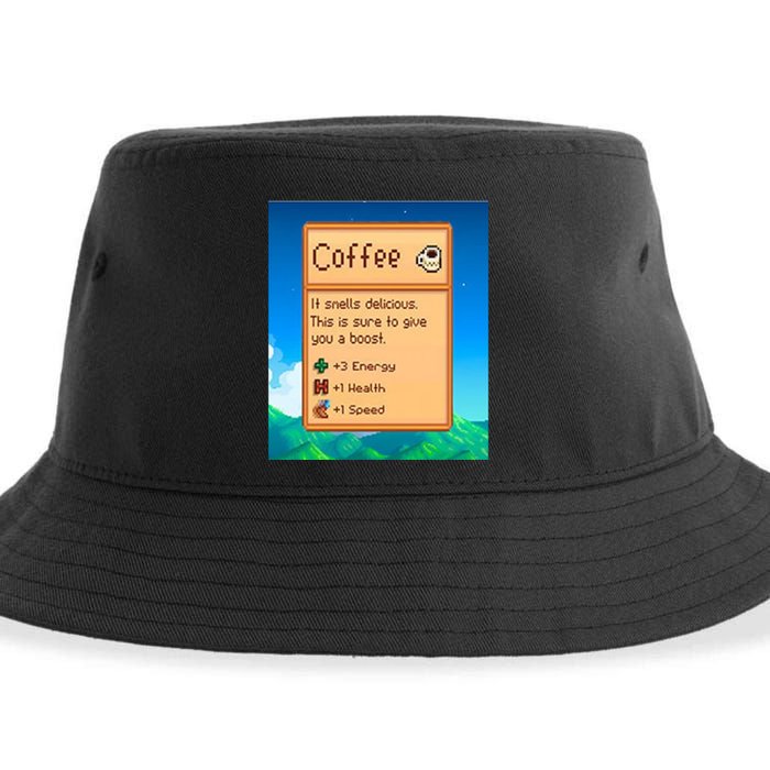 Stardew Valley Inspired Coffee Sustainable Bucket Hat