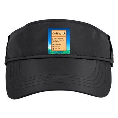 Stardew Valley Inspired Coffee Adult Drive Performance Visor