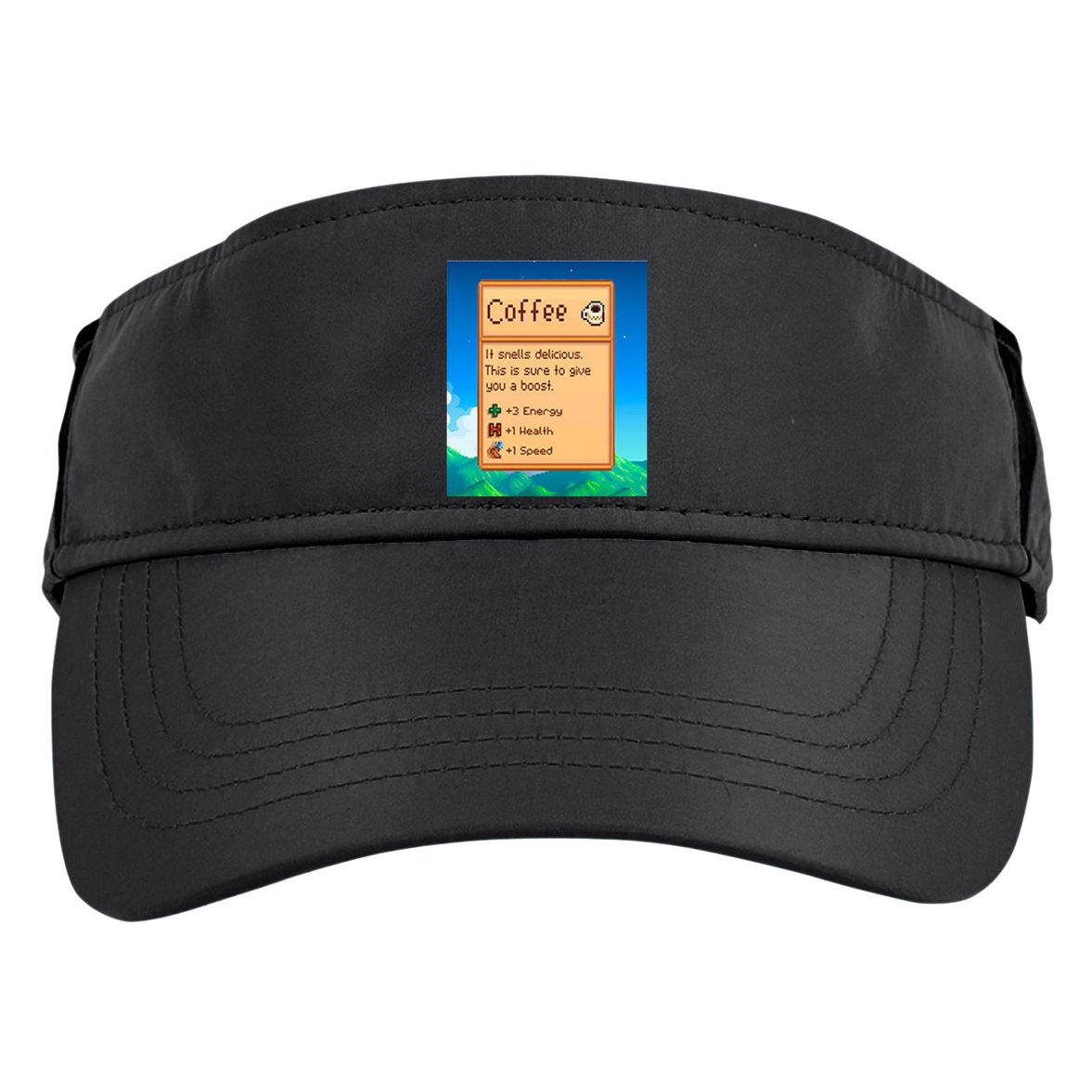 Stardew Valley Inspired Coffee Adult Drive Performance Visor