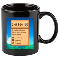 Stardew Valley Inspired Coffee 11oz C Handle Ceramic Mug