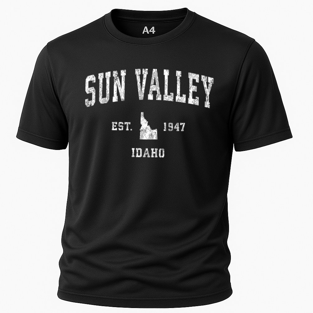 Sun Valley Idaho Id Vintage Athletic Sports Cooling Performance Crew T-Shirt