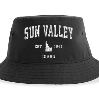 Sun Valley Idaho Id Vintage Athletic Sports Sustainable Bucket Hat