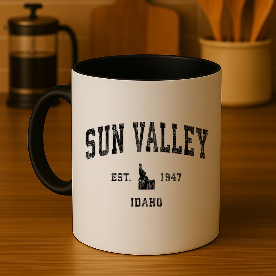 Sun Valley Idaho Id Vintage Athletic Sports Mug