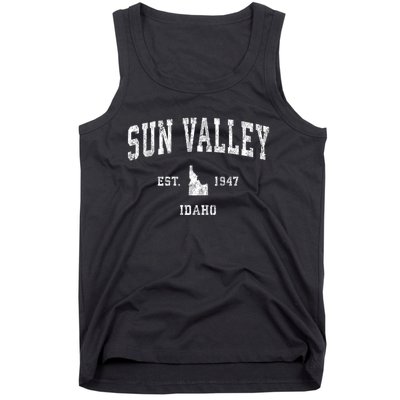 Sun Valley Idaho Id Vintage Athletic Sports Tank Top