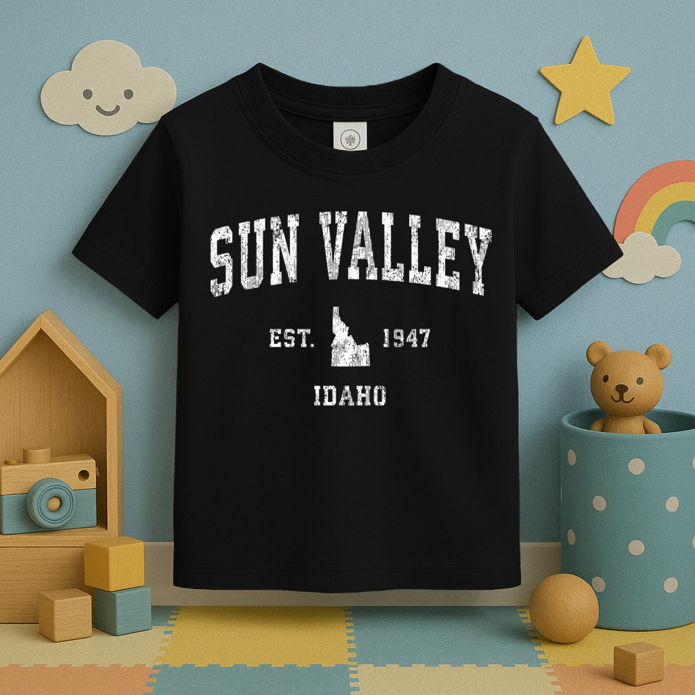 Sun Valley Idaho Id Vintage Athletic Sports Toddler T-Shirt