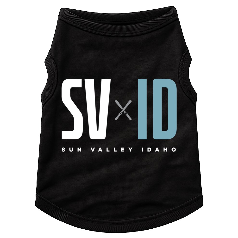 Sun Valley Idaho Graphic Ski Gift Doggie Tank