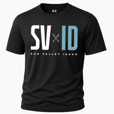 Sun Valley Idaho Graphic Ski Gift Cooling Performance Crew T-Shirt