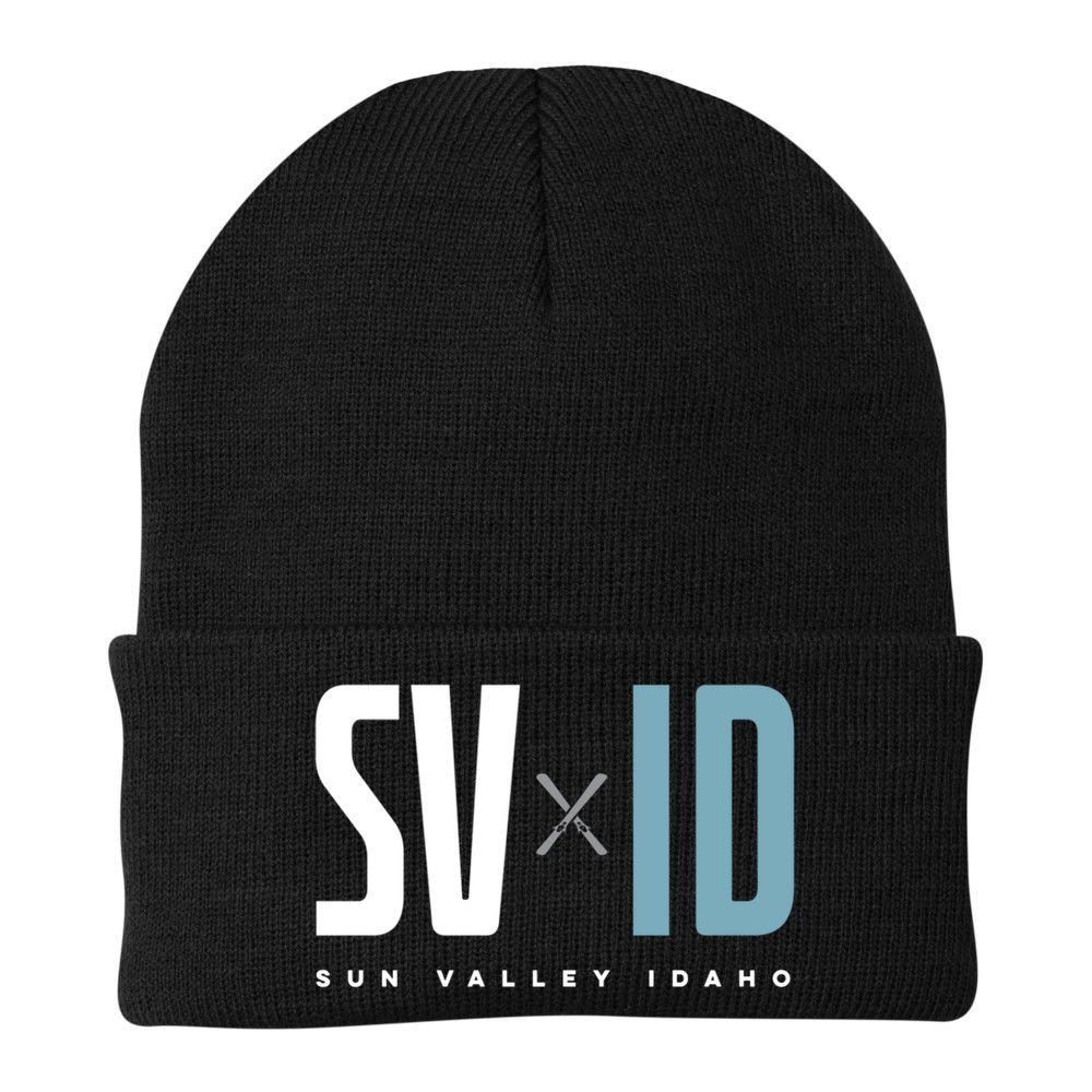 Sun Valley Idaho Graphic Ski Gift Beanie