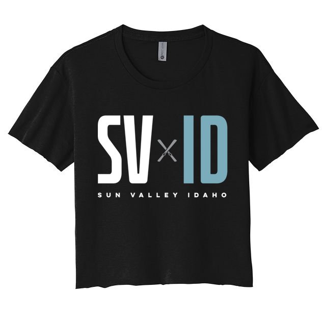 Sun Valley Idaho Graphic Ski Gift Crop Top