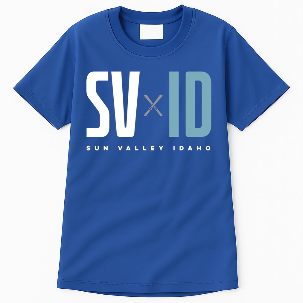 Sun Valley Idaho Graphic Ski Gift Tall T-Shirt